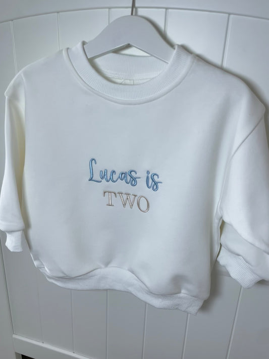 Light Blue / Sand threads
