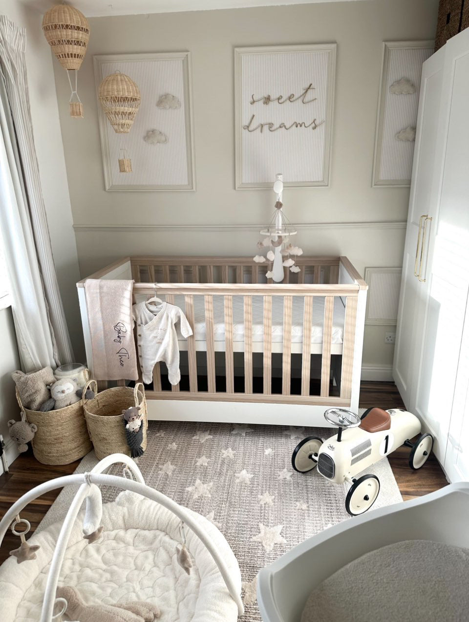 Beige | Personalised Baby Knit Blanket