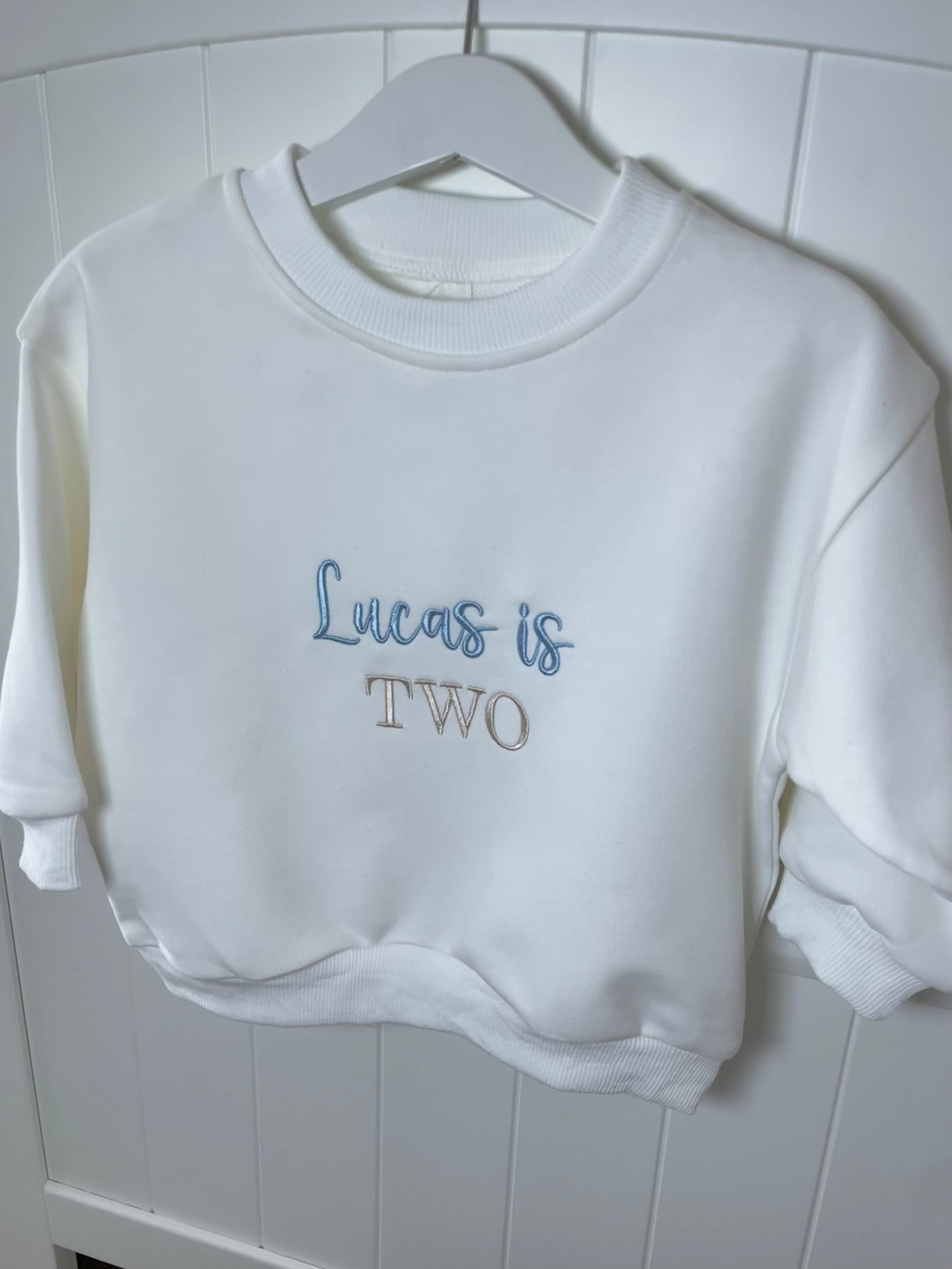 Light Blue / Sand threads