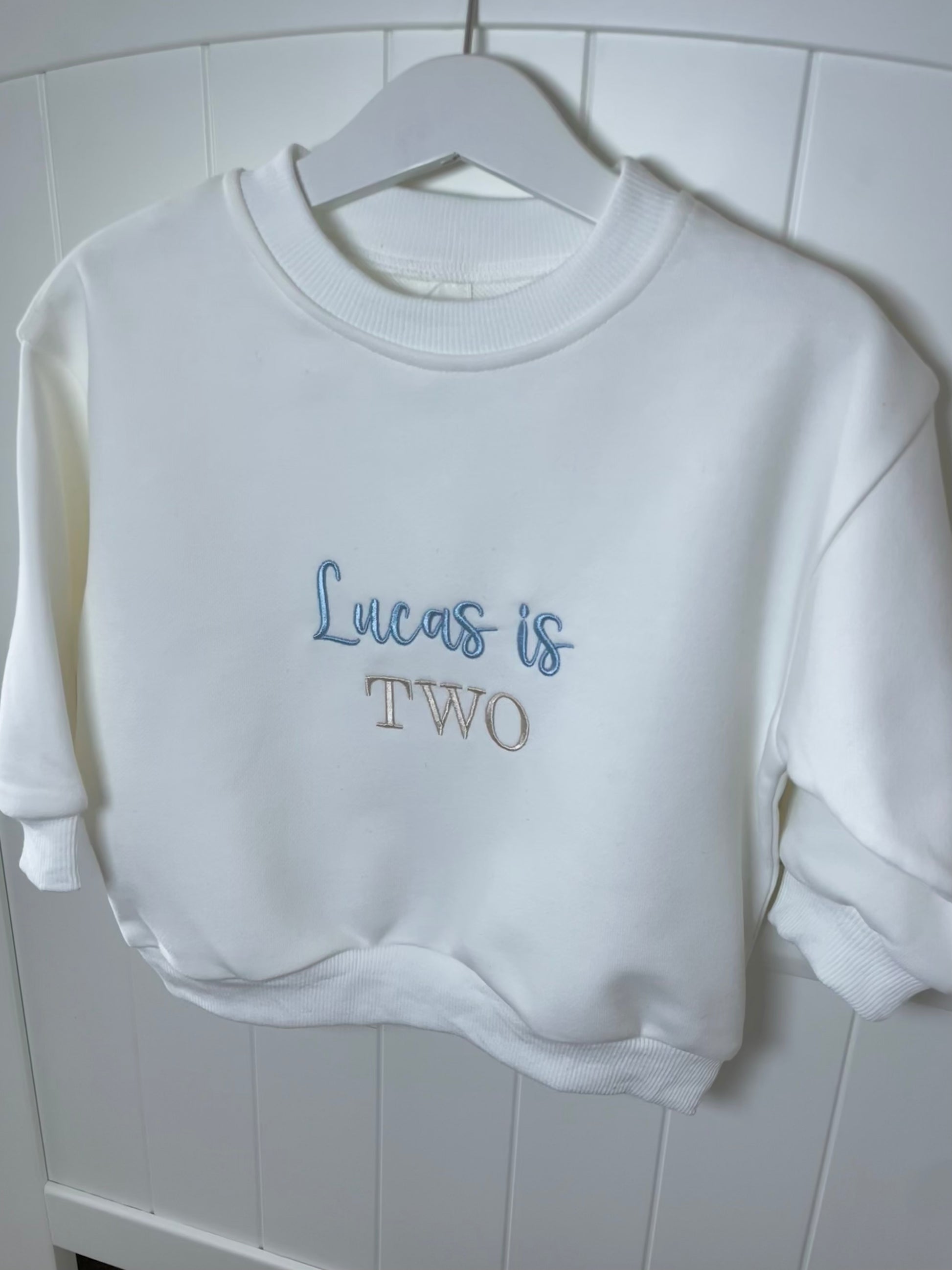 Light Blue / Sand threads