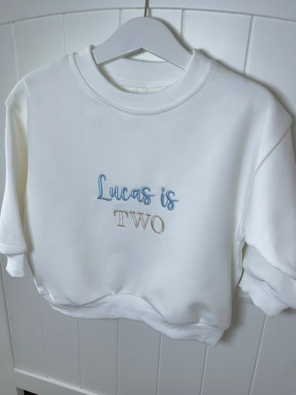 Light Blue / Sand threads