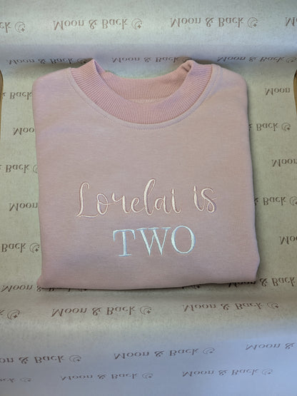 Light Pink / White threads