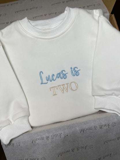 Light Blue / Sand threads
