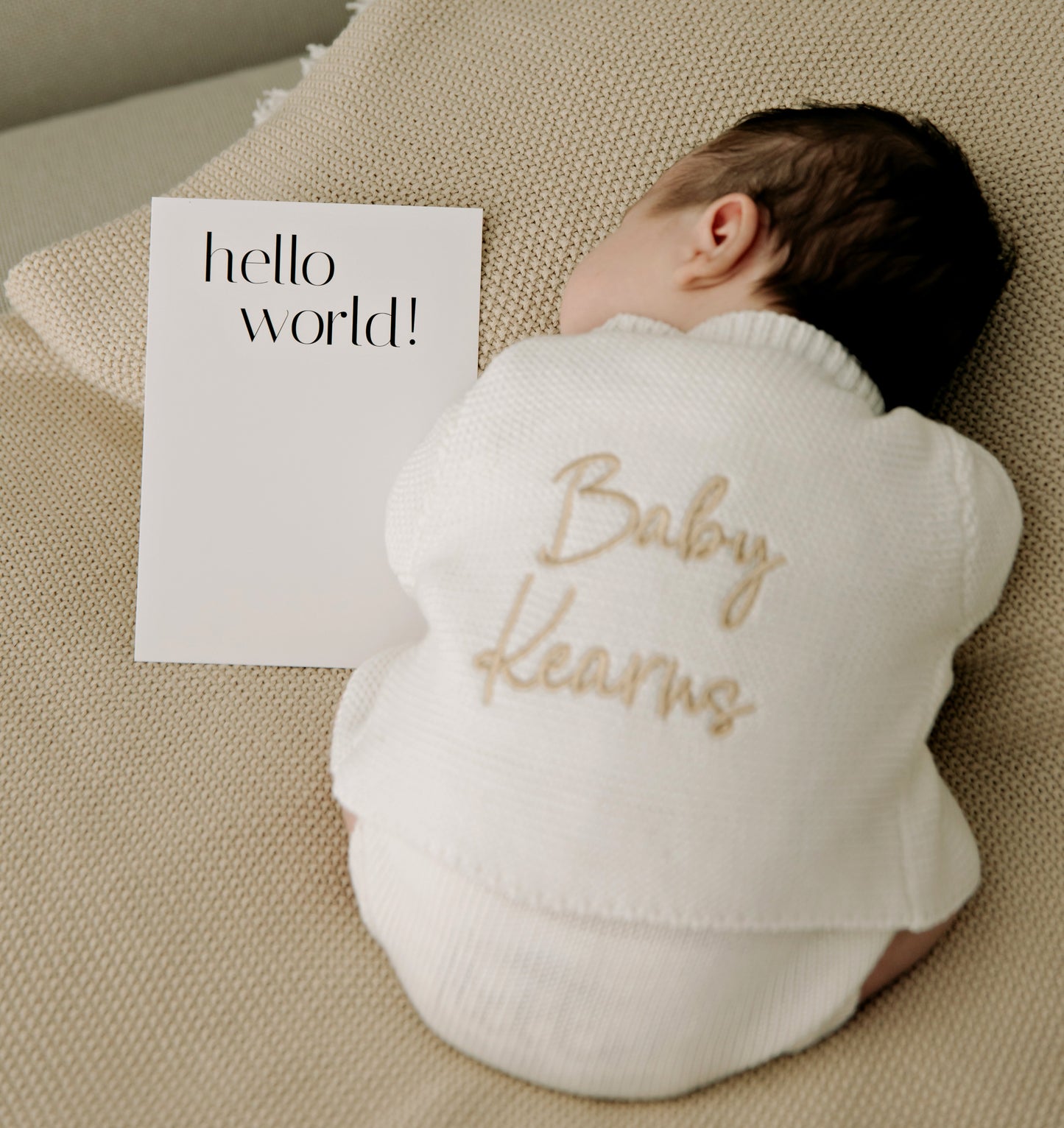 Inkless 'Announcement & Monthly' Milestone Cards