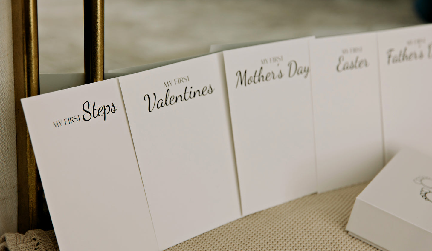 Inkless 'My First' Milestone Cards