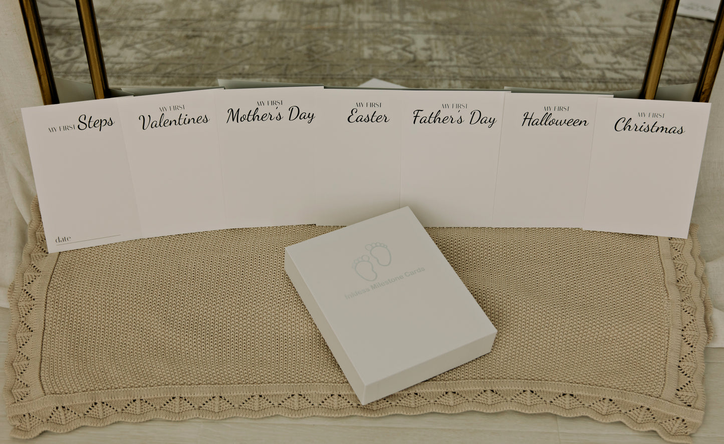Inkless 'My First' Milestone Cards